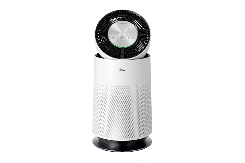 LG AS651DWH0 PuriCare 360° HEPA 13 空氣清淨機側面官方產品圖